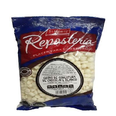 ST. MORITZ GOTAS CHOCO. BLANCO 500 gr